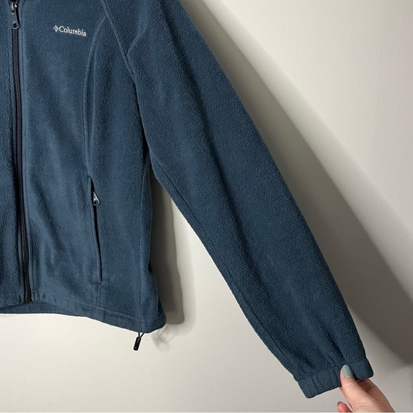 Women’s Columbia blue fleece zip up jacket size medium M - Picture 4 of 5